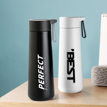 Thermos cup male middle school students junior high school high school simple water cup portable creative personality trend stainless steel sports cup