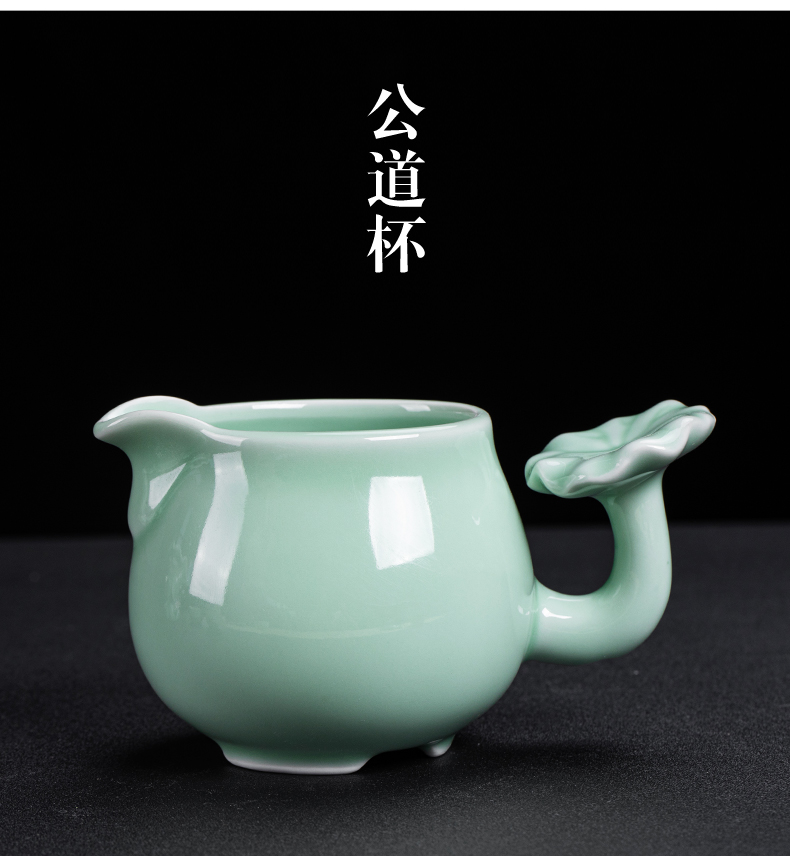 Fit the semi - automatic tea set suit family fortunes lazy blunt tea white porcelain teacup kung fu tea pot