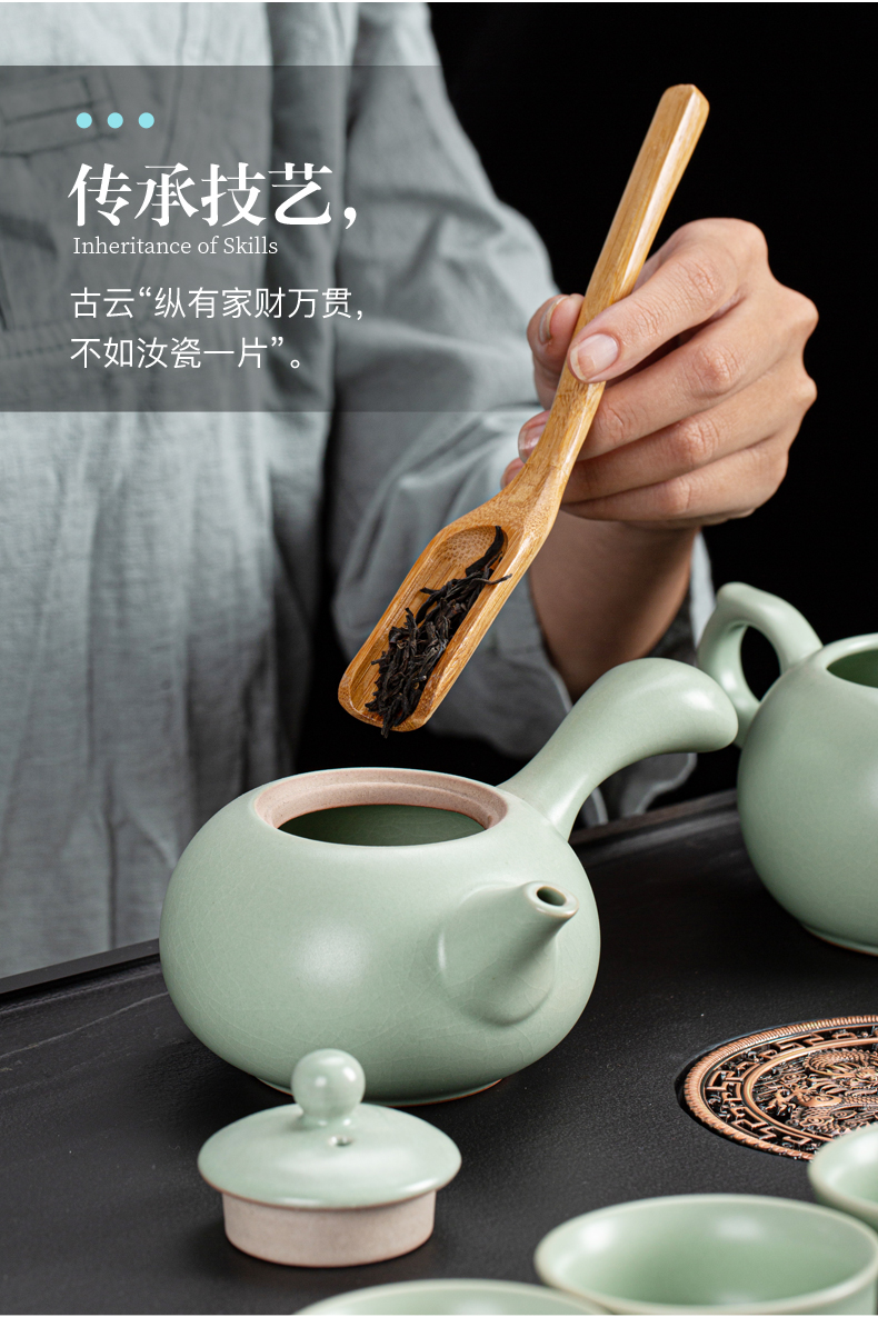 Your up teapot filtering large single pot shih pot pottery piece of ice to crack open the teapot household porcelain kung fu tea set side