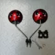 Улыбка Зеркало заднего вида (M8 Red) +1 Пара трубных зажимов