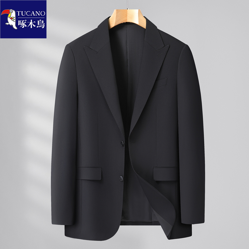 Woodpecker Suit Set for Men, Large Size Business Formal Wear, Loose Casual Fit for Big and Tall Men, Plus Size Wedding Suit