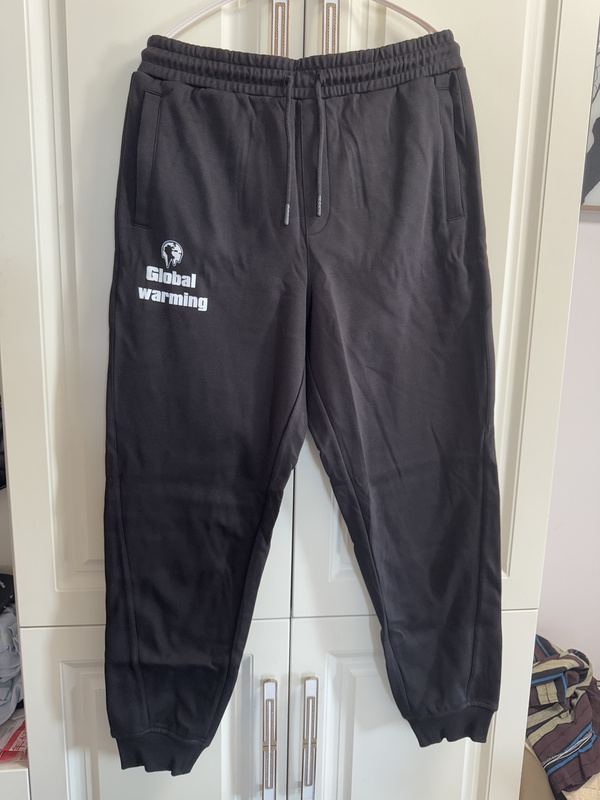 Genuine Domestic Men's Knit Pants, New Autumn and Winter Style, Loose Fit, Fleece-Lined Knit Joggers, Elastic Cuffed Sweatpants