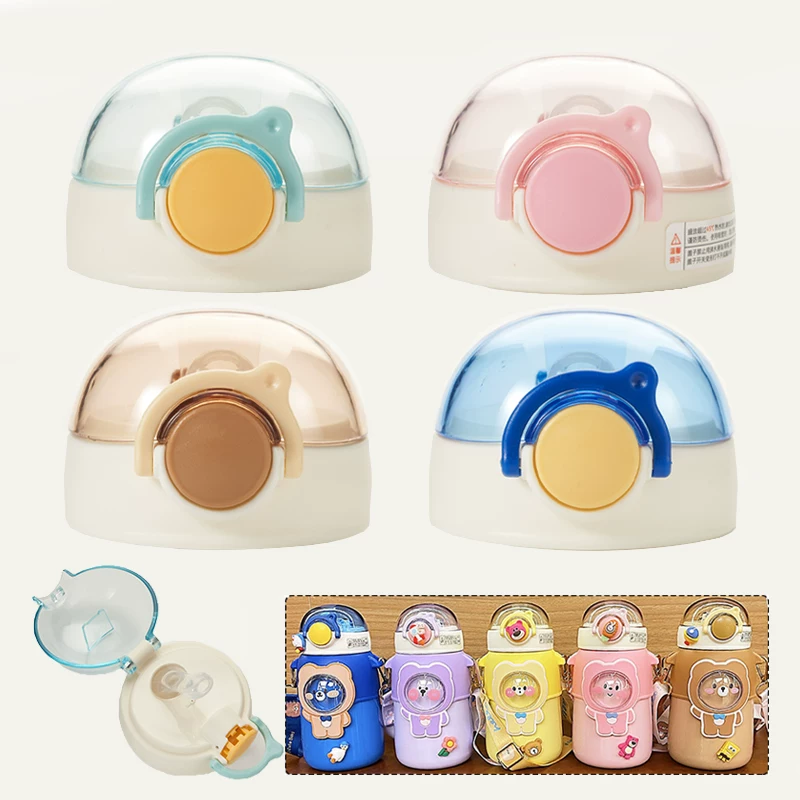 Sanrio, детская соломинка, крышка из пластика для стакана, подлинные космические аксессуары, насадка со стеклом