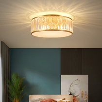 All copper crystal living room lamps simple modern Nordic luxury dining hall lights warm romantic round master bedroom lights