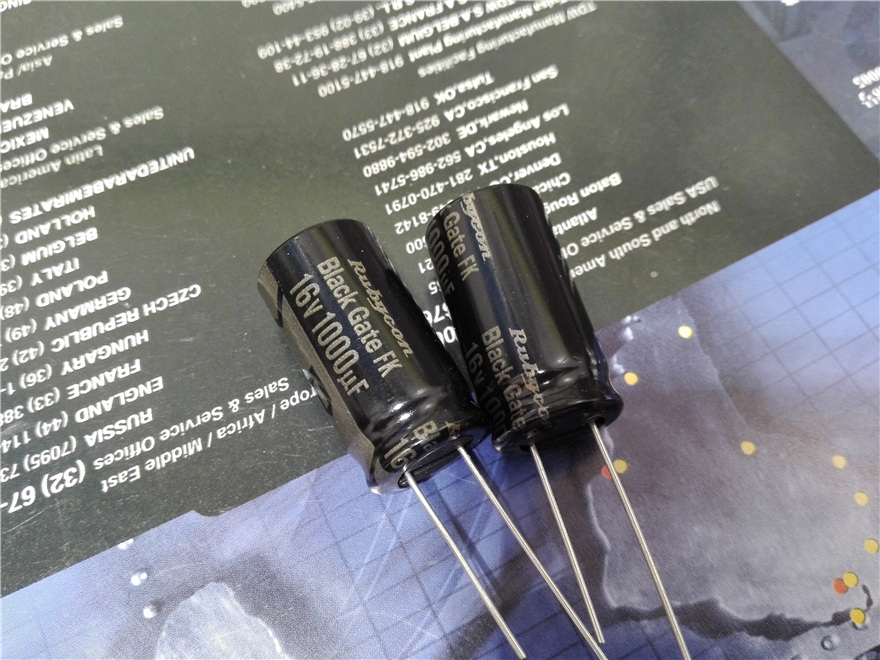 Brand new BLACKGATE Black Diamond BG FK 1000uF 16V Fever capacitive pair of prices