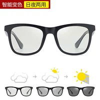 [Серый] Песчаная черная рама Поляризатор изменения цвета