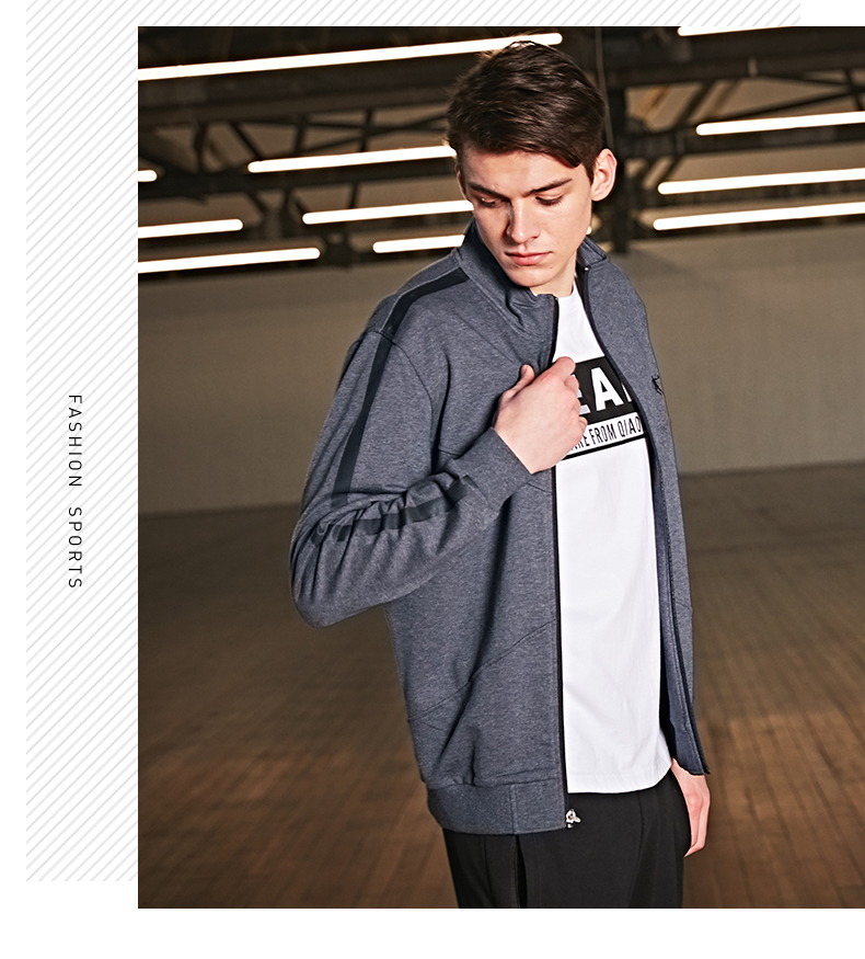 Jordan nam áo khoác nam 2018 mùa xuân mới cardigan đứng cổ áo jacket áo len thể thao nam XWD1383532 áo khoác the thao nữ adidas
