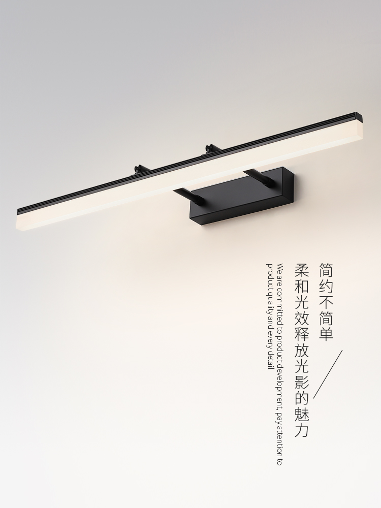 Mirror headlight led toilet light bathroom cabinet free punch wall lamp makeup lamp mirror cabinet special dresser mirror lamp