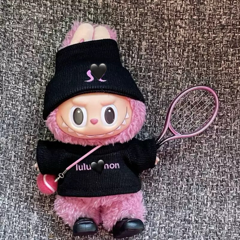 Labubu Doll Clothes Tennis Sports Suit Labubu Plush Toy Lychee Berry Pink First, Second, Third Generation