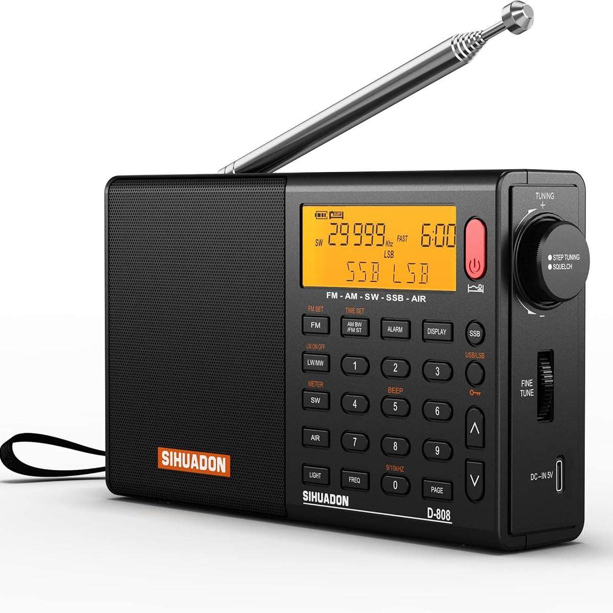 日本ATA808全波段收音机：全球信号一手掌握，便携充电数字立体声，带你走进声音的世界！-耳麦-淘宝好物网