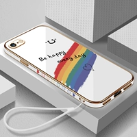 Apple, iPhone6, совместимый радужный чехол для телефона, iPhone6, силиконовая трендовая креативная брендовая лента *S, ремешок, 2021 года, 6plus, популярно в интернете
