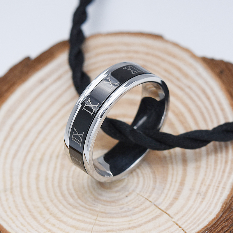 Bague homme      en Acier au titane - Ref 3088653 Image 5