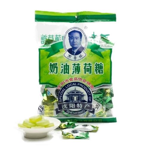 Shenyang Specialty Forepse Mint Mint 300 г сахара 300 г мешков с расщеплением сахара увлажняет закуски конфет с горлом свежее дыхание