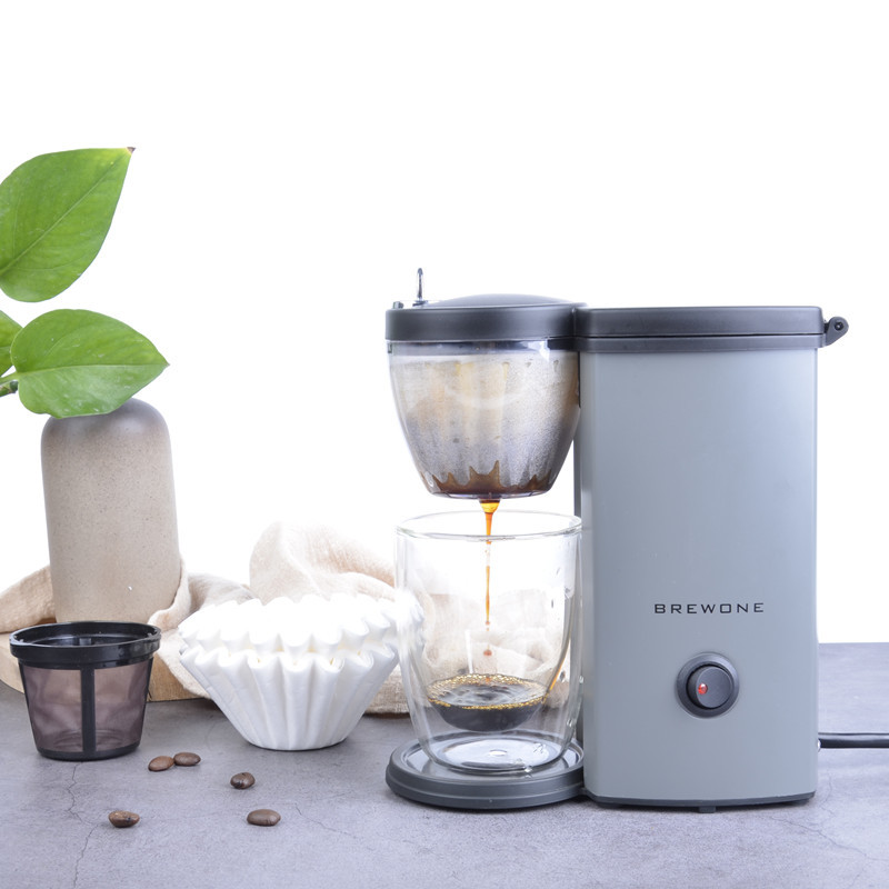 Brewone Mini Specialty Coffee Hand Brewer, Single-Serving American Coffee Maker, Coffee and Tea All-In-One Brewing Pot