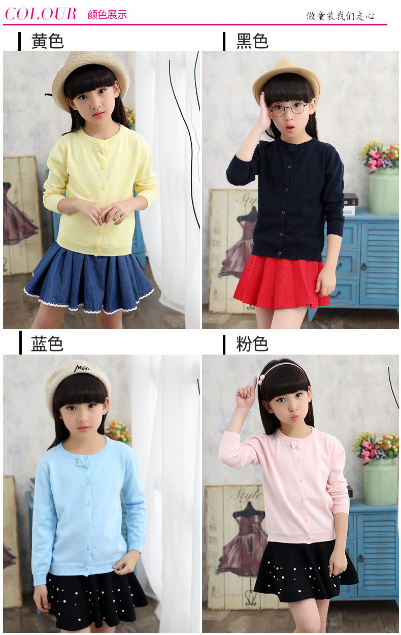 Pull fille à manche longue - Ref 2104687 Image 8