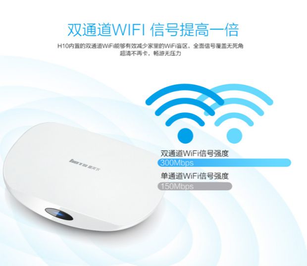 wifi xuyên tường Hộp thế giới H10 set-top box thực sự 8 lõi 64 bit máy nghe nhạc 4K HD không dây modem wifi 5g