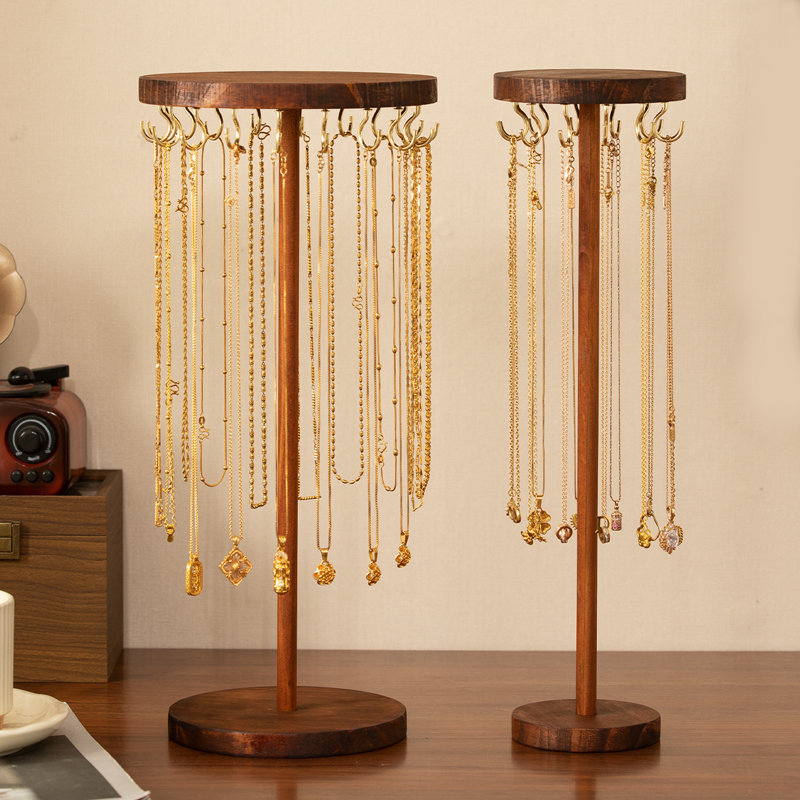 Necklace Display Stand Solid Wood Hook Jewelry Rack Necklace Bracelet Storage Hanger Wooden Display Props Jewelry Rack Necklace Display Stand Solid Wood Hook Jewelry Rack Necklace Bracelet Storage Hanger Wooden Display Props Jewelry Rack