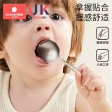 Детская высококачественная ложка из нержавеющей стали для домашнего использования, увеличенная толщина