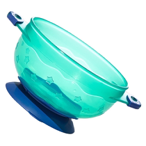 Kechao childrens tableware three-piece set of complementary food bowls for babies strong and colorful suction cups training learning to eat anti-fall and anti-scalding