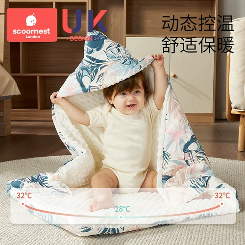 Детское хлопковое одеяло для новорожденных для выхода на улицу