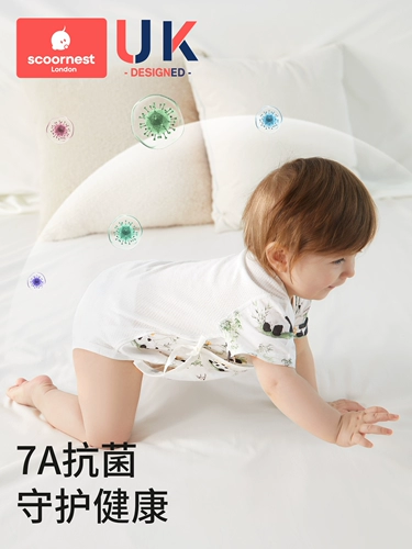 Хлопковый комбинезон подходит для мужчин и женщин, летняя легкая и тонкая дышащая летняя одежда, детская одежда, короткий рукав