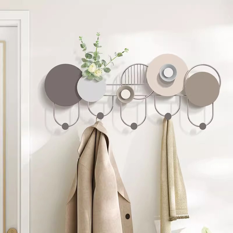 Wall-Mounted Creative Clothes Hook for Decoration, Suitable for Entryway or Behind the Door, High-End Coat and Hat Hook, Can Be Drilled into the Wall Wall-Mounted Creative Clothes Hook for Decoration, Suitable for Entryway or Behind the Door, High-End Coat and Hat Hook, Can Be Drilled into the Wall