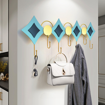 Door key hook Free hole hanging hanger behind the door Wall storage rack Entrance door decoration coat hook