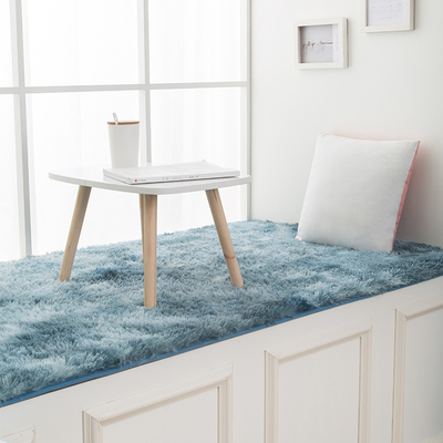 飘窗垫北欧风少女网红卧室房间毛绒床边地毯四季通用阳台窗台垫子