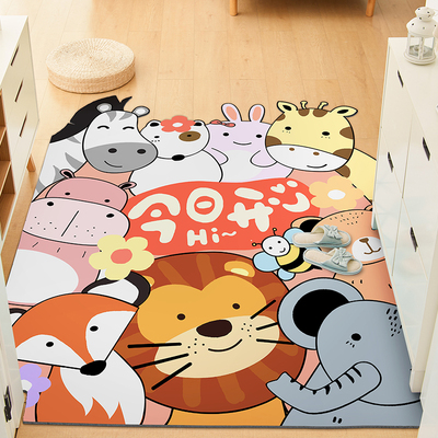 入户门地垫家用进门口地毯防滑可爱垫子卡通可擦免洗玄关pvc脚垫