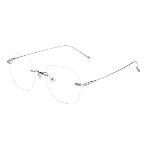 Безоправные очки для близорукости для женщин с линзами по рецепту, сверхлегкая высококачественная оправа для глаз без оправы в простой крупной оправе из чистого титана