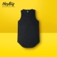High Street Châu Âu và Mỹ cotton lớn vuông trắng hem ba chiều dài nam và nữ vài đáy áo vest ngọn vest khoác nam