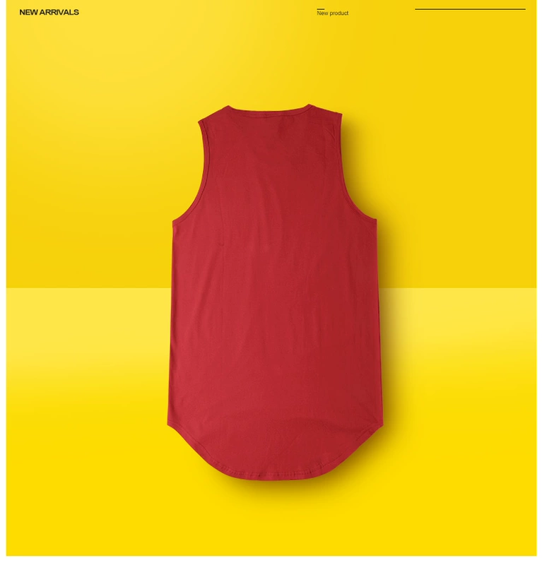 High Street Châu Âu và Mỹ cotton lớn vuông trắng hem ba chiều dài nam và nữ vài đáy áo vest ngọn vest khoác nam