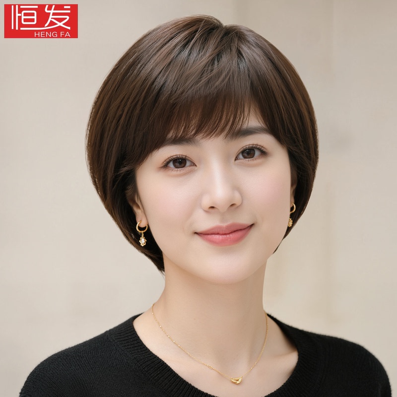 Wig Made of Real Human Hair, Short Bob for Women, Suitable for Bald Heads, Full Head Cover, Lightweight, Suitable for All Seasons, Natural Bob Style Wig Made of Real Human Hair, Short Bob for Women, Suitable for Bald Heads, Full Head Cover, Lightweight, Suitable for All Seasons, Natural Bob Style