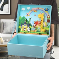 Трехмерная синяя подарочная коробка, 30×20×10см