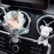 Handmade hoa xe hơi nội thất cửa hàng hương liệu clip xe hơi nước hoa sáng tạo điều hòa không khí trang trí đồ trang trí hương thơm kéo dài - Trang trí nội thất