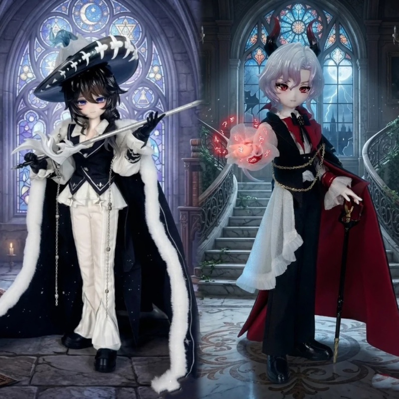 In Stock】Authentic C4F Fantasy World Synchro Bjd 1/8 Scale Articulated Blind Box Desktop Ornament Male Figure Gift for Women