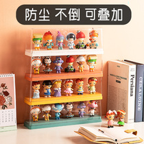 Bubble Mart blind box display stand storage hand-made transparent scene acrylic landing dense forest castle castle 1 Layer 8 grid