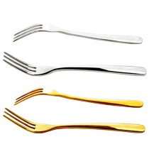 Fruit fork set creative cute 304 stainless steel small fork household European fruit pick fruit snack fork