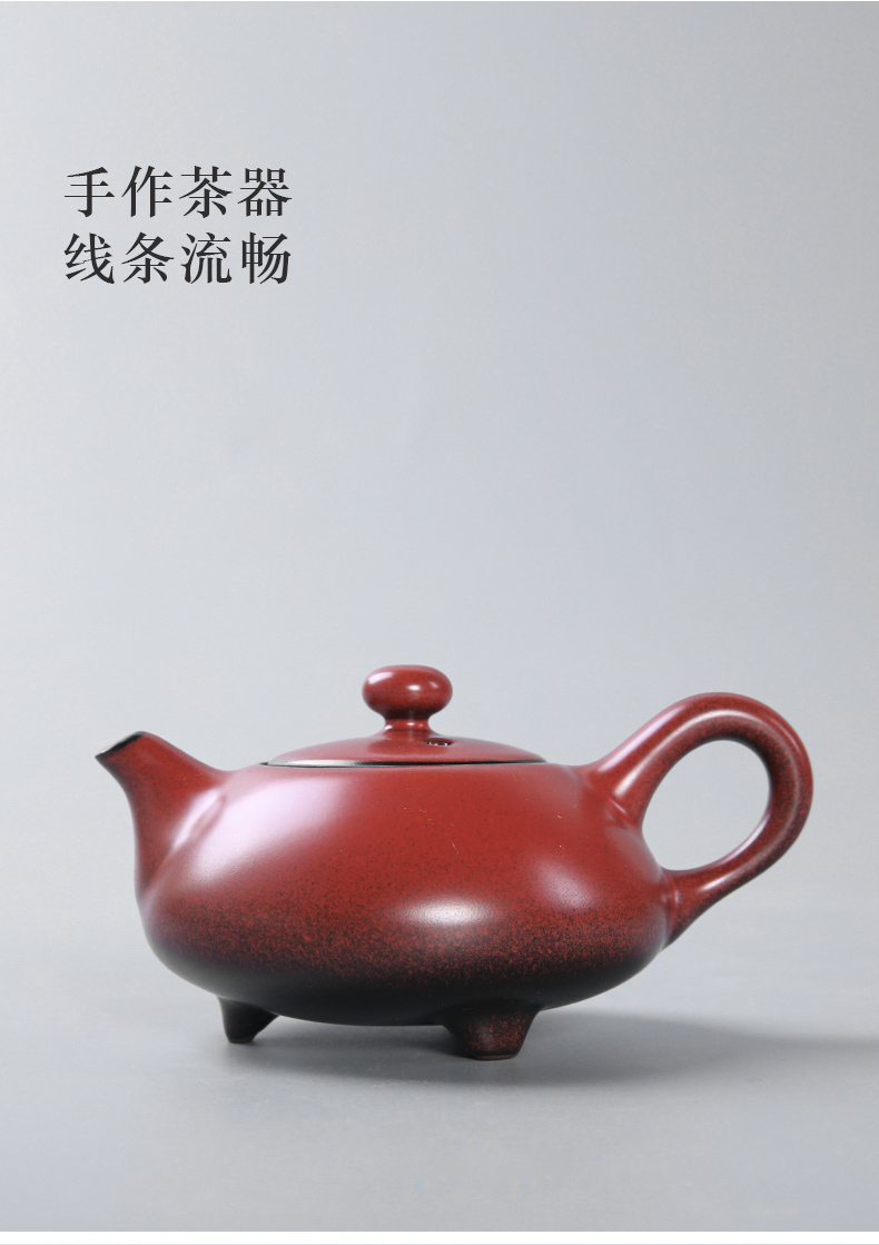 Three thousand tea ceramic teapot teacup suits for bamboo tea tray of a complete set of portable travel tea set of dry terms