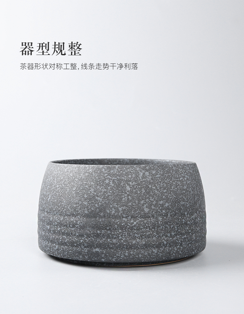 Three thousand ceramic tea tea to wash large Japanese cup by hand wash water, after the home of kung fu tea accessories dross barrels