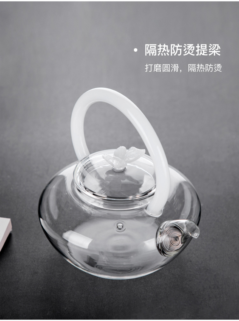 Three thousand tea glass heat - proof electric jug household pu - erh tea pot of boiling water by hand curing pot boiling pot thickening girder