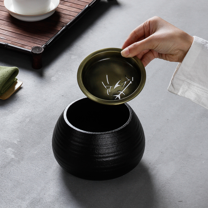 Three thousand tea tea by hand wash with cover thick ceramic wash in hot water jar barrels of kung fu tea accessories ceramic cup