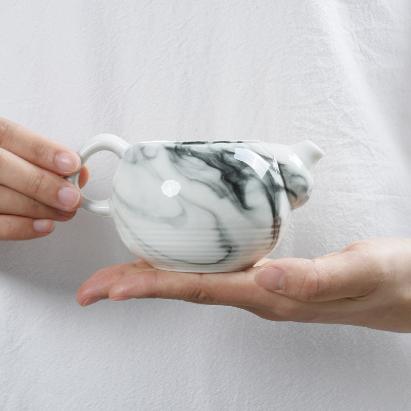 Three thousand tea fair ceramic cups of dehua white porcelain tea tea, head points is kung fu tea tea by hand