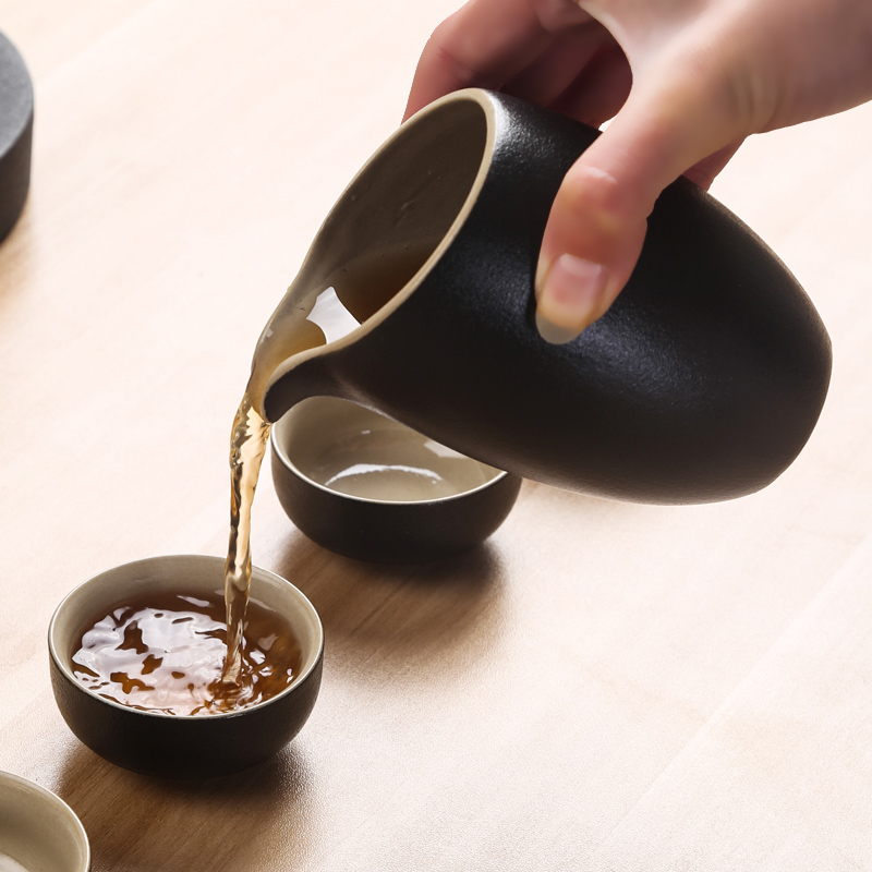 Three thousand tea tea set ceramic fair keller of black tea is kung fu tea accessories archaize) cup and cup