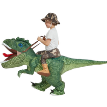 Halloween childrens costume riding dinosaur dress up props toy Tyrannosaurus small dinosaur inflatable clothes for children and adults