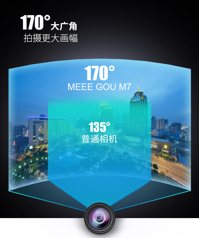 M dog M7 camera thể thao 4K HD chống nước WIFI lặn ngoài trời camera xe máy cưỡi camera dưới nước - Máy quay video kỹ thuật số máy quay sony 4k