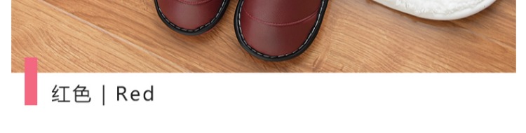 Dép cotton mới 2018 siêu rộng cỡ lớn 46 túi nam với nhà 47 trong nhà dày PU da không thấm nước chống trượt giày ấm - Trang chủ dép đi trong nhà cho bé trai