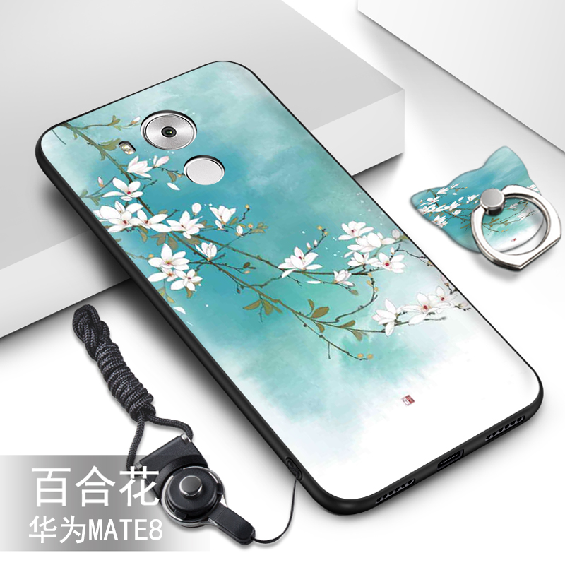 Ốp lưng điện thoại di động Shuanghuan Huawei mate8 vỏ silicon mẫu nữ nxt-al10 với khóa đeo ngón tay mờ m8 hợp thời trang Hàn Quốc - Nhẫn mẫu nhẫn cưới đẹp 2020