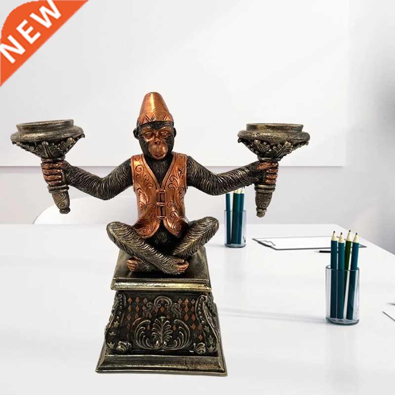 Egyptian Candle Holder Figurine Candlestick Resin Sculpture