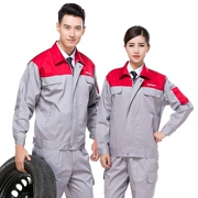 Dongfeng Nissan 4S shop Nissan overalls phù hợp với nam sửa chữa ô tô dài tay xưởng xưởng bảo hiểm lao động mùa thu và mùa đông kỹ thuật áo khoác bông